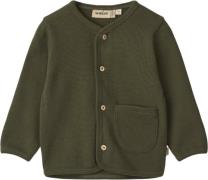 Wheat Sweat Cardigan Toto Str 2 år / 92 cm - Pine Needle Sweatshirts B...