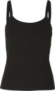 Selected Femme Slfcelica Anna Strap Tank TOP Noos Kvinde Sort Tanktopp...