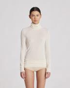 Gai&Lisva Anna Wool Turtleneck Kvinde Off White Langærmede T-shirts St...