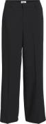 Object Objsigrid HW Casual Pant Noos Kvinde Black Bukser Med Brede Ben...