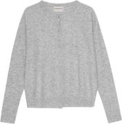 Moshi Moshi Mind Dolly Cardigan Merino Kvinde Light Grey Melange Sweat...