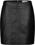 Lollys Laundry Aquall Short Leather Skirt Kvinde Black Korte Nederdele...