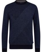 BOSS Heclaus Mand Dark Blue Sweaters Str L - hos Magasin