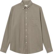 Forét Serene Linen Shirt Mand Taupe Langærmede Skjorter Str L - hos Ma...