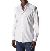 ETON Slim Fit White Signature Twill Shirt Mand Hvid Langærmede Skjorte...