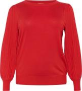 Kaffe Curve Kcloni Knit Pullover Kvinde Haute Red Sweaters Str L - hos...