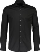 Lindbergh Plain Fine Twill Shirt LS Mand Black Langærmede Skjorter Str...