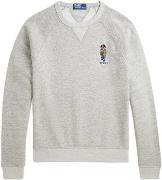 Polo Ralph Lauren Vintage Fleecelsl-sws Mand F24 Loft Heather Vrsy Bea...