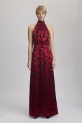 Gestuz Elvagz P Silk Maxi Dress Kvinde Red Leaves Maxi Kjoler Str 40 -...