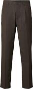 Selected Homme Slh190reg Tapered Leroy Pleat Pant Mand Chocolate Torte...