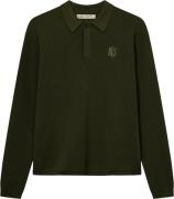 BLS Hafnia Willam Knit Polo Mand Army Sweaters Str S - hos Magasin