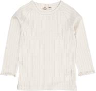 Copenhagen Colors Pointelle Junior LS TEE Str 128 - Cream Langærmede T...