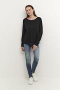 Culture Cuannemarie Solid Jumper Kvinde Black Langærmede Bluser Str L ...