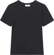 Envii Enally SS Crop TEE 5314 Kvinde Black Kortærmede T-shirts Str L -...