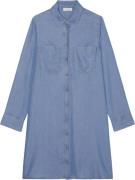 Marc O’Polo Dress, Shirt Dress, Hline, Long sl Kvinde Washed Sky Midi ...