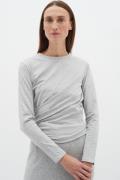 InWear Colleniw LS Kvinde Granite Melange Langærmede T-shirts Str L - ...