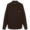 Dickies Duck Canvas LS Shirt Dark Brown Mand Dark Brown Langærmede Skj...