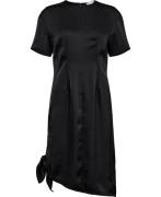 REMAIN Midi Knot Dress Kvinde Black Korte Kjoler Str 40 - hos Magasin