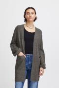 ICHI Ihkamara CA2 Kvinde Dark Grey Melange Cardigans Loose Fit Str L -...