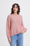 ICHI Ixmarita LS Kvinde Candy Pink Sweaters Loose Fit Str M/L - hos Ma...