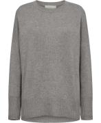 Lisa Yang Mila Sweater Kvinde Dove Grey Sweaters Relaxed Fit Str M/L -...