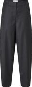 Selected Femme Slfluah HW Barrel Wool Pant Kvinde Grå Bukser Str 36 - ...