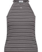 Filippa K Striped Tank Kvinde Dark Oak/w Tanktoppe Str S - hos Magasin