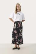 Part Two Laurinapw SK Kvinde Black Blurred Flower Maxi Nederdele Slim ...