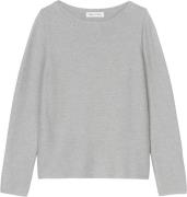 Marc O’Polo Pullover, Longsleeve, Roundneck Kvinde Soft Stone Melange ...