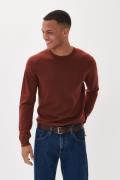 Matinique Margrate Merino Mand Cambridge Brown Melange Sweaters Regula...