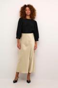 Kaffe Kalotte Skirt Kvinde Feather Gray Cc. Maxi Nederdele Str 40 - ho...