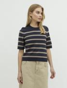 mbyM Carlam Kvinde Blue Island Fossil Stripe Sweaters Str L - hos Maga...