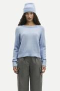 Samsøe Samsøe Nor on Short 7355 Kvinde Subdued Blue Sweaters Str L - h...