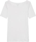 Marc O’Polo Tshirt, Short-sleeve, Boat-neck Kvinde White Kortærmede T-...