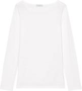 Marc O’Polo Tshirt, Long Sleeve, Boat Neck Kvinde White Langærmede T-s...