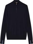 Mos Mosh Gallery Mmgadam Soft Zip Turtle Neck Knit Mand Navy Sweaters ...