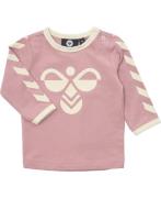 Hummel Hmlflipper Tshirt L/S Str 4-6 mdr / 68 cm - Rosa Langærmede T-s...