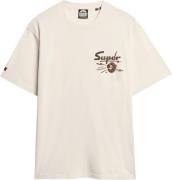 Superdry Lofi Punk Graphic Loose TEE Mand Cream Kortærmede T-shirts St...