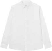 Les Deux Kristian Linen B.D. Shirt Mand White Langærmede Skjorter Str ...