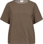 Wasabiconcept Curvy Wagentina 1 Bluse Mørk Sand Kvinde 8404c Mørk Sand...