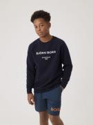 Björn Borg Logo Crew Sweatshirt 158-164 - Trænings T-shirts hos Magasi...