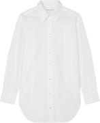 Marc O’Polo Longblouse, Kent Collar, Side Slits Kvinde White Langærmed...