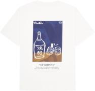 Woodbird Wbbaine Sip Tee Mand Off White Kortærmede T-shirts Str L - ho...