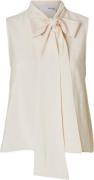 Selected Femme Slfcaden SL TIE Neck TOP EX Kvinde Birch Toppe Str 40 -...