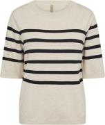 soyaconcept Scdollie Stripe 765 Pullover Creme Kvinde 91620c Creme Swe...