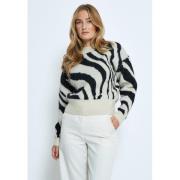 Minus Msmelima Knit Pullover Kvinde Light Birch Sweaters Str M - hos M...