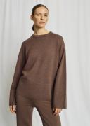 Bruun & Stengade BS Adalyn Knitwear Merino Wool Blend Kvinde Brown Swe...