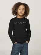 Tommy Hilfiger U Essential TEE L/S Str 8 - Black Kortærmede T-shirts h...