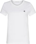 Calvin Klein CK Embroidery Slim TEE Kvinde Yaf Kortærmede T-shirts Str...