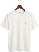 Gant REG Shield SS Tshirt Mand White Kortærmede T-shirts Str L - hos M...